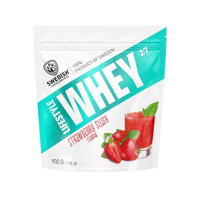Swedish supplements lifestyle whey 900g jagoda