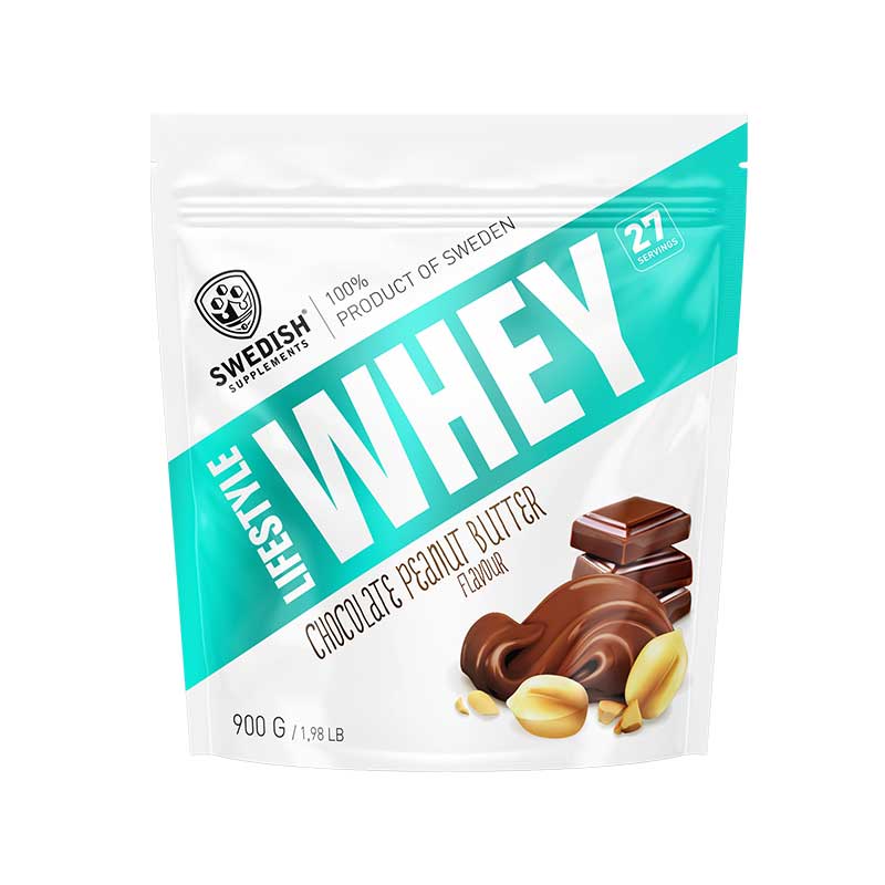 Swedish supplements lifestyle whey 900g chocolate peanut