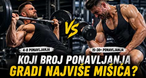 Broj ponavljanja za mišićnu masu trening visoki vs niski reps