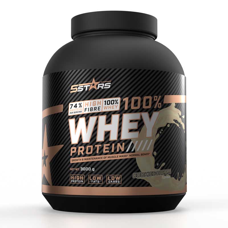 5 stars 100% Whey Protein 3kg cookie