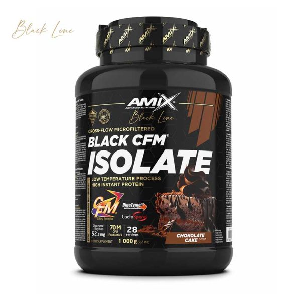 Amix nutrition black cfm whey izolat1kg chocolate cake