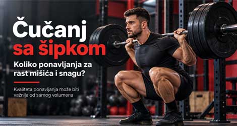 Čučanj sa šipkom za rast mišića i snagu – pravilno izvođenje dubokog čučnja tijekom treninga nogu