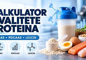 Kalkulator kvalitete proteina s DIAAS, PDCAAS i leucinom te prikazom različitih izvora proteina